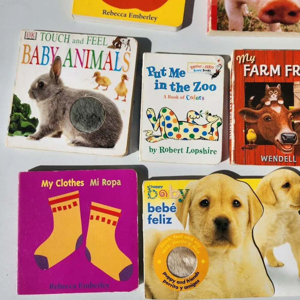 9 Baby Toddler books book bundle Lot Set Very Hungry Caterpillar Animals Dog Pup